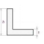 Aluminum L-profile angle isosceles 25x25x4mm-50x50x5mm Alu 0.25-2 Met