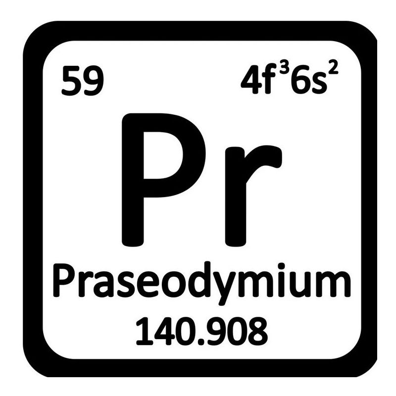 Praseodymium Metall 99,9% rent metall Metallelement Pr Element