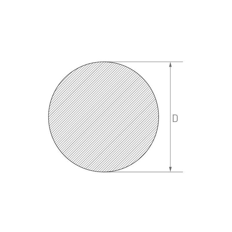 Rustfritt stålstang 3mm-625mm 1.4404 AISI 316L rundstang