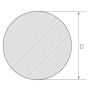 Rustfritt stålstang 3mm-625mm 1.4404 AISI 316L rundstang