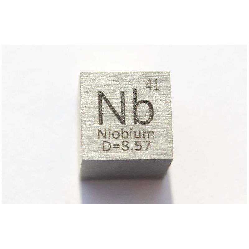 Niob Nb Metall Würfel 10x10mm poliert 99,95% Reinheit Niobium
